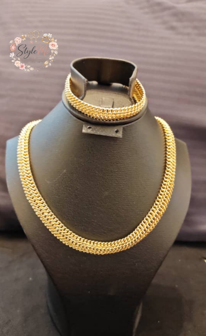 la fameuse Parure  américaine palqué or JEWELRY