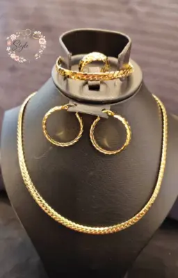 4pcs Parure Spika acier inoxydable