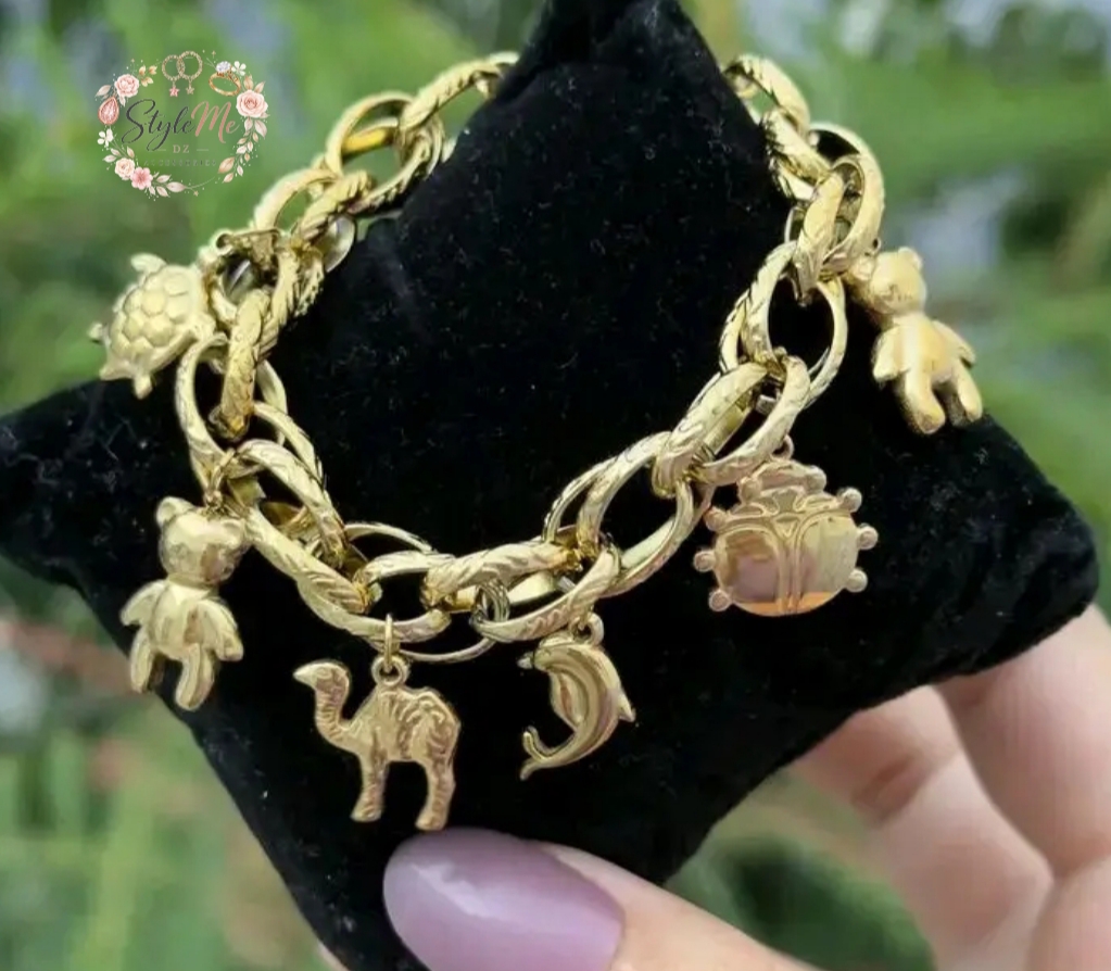 Gourmette Biblot (Animals) en Acier inoxydable