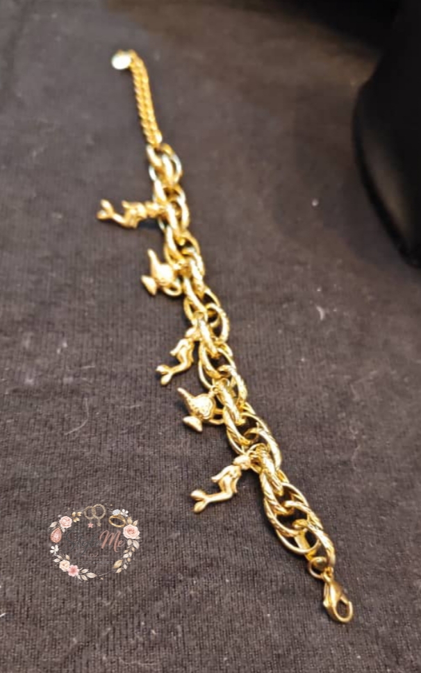 Gourmette Biblot doré Acier inoxydable