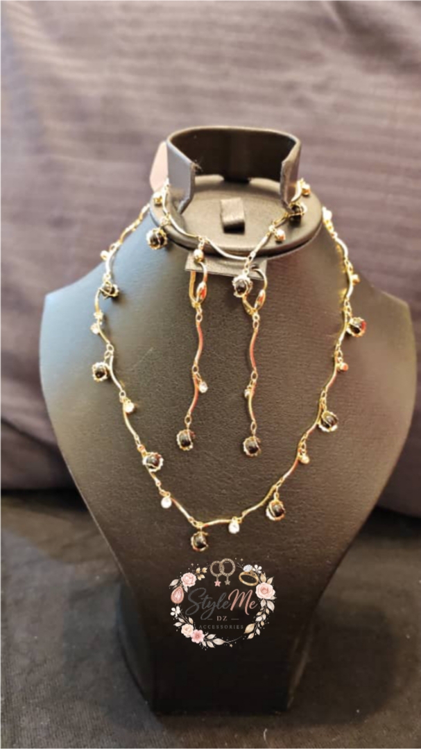 Parure JEWELRY Plaque D'or 3 pièce