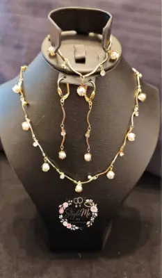 Parure Simple Plaque D'or 3 pièce