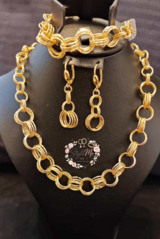 Parure Élégance Dorée 3 piece
