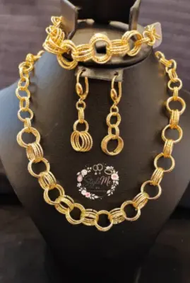 Parure Élégance Dorée 3 piece