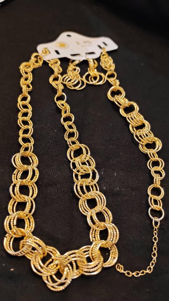 Parure Élégance Dorée 3 piece